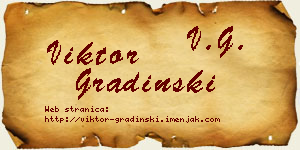 Viktor Gradinski vizit kartica